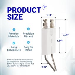 [Lifetime Warranty] SP-KFA1009 Heater Spark Plug - Fit for 120-210K Dyna Gl Dura Heat Thermoheat Heaters - Replace VE53F DFA400T2 KFA125DGD KFA125H KFA125L KFA125WH KFA170DGD KFA170WH KFA400DGD KFA400PF2 thumbnail 1