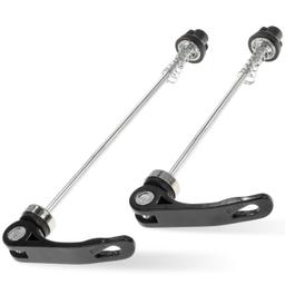 [Lifetime Warranty] Quick Release Skewer Front & Rear Wheel Axle for Mountain Bike, Road Bike, BMX Bicycle, MTB Wheel Hub, Aluminium Alloy Clip Bolt Lever Axle Set (1 Pair) thumbnail 0