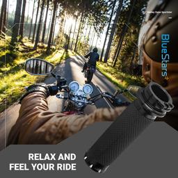 [Lifetime Warranty] 1-Inch Handlebar Hand Grips, Non-Slip and Durable - Compatible with Harley Dyna, Sportster 883 1200, Road Glide, Softail, Street Glide, Tour Glide thumbnail 6