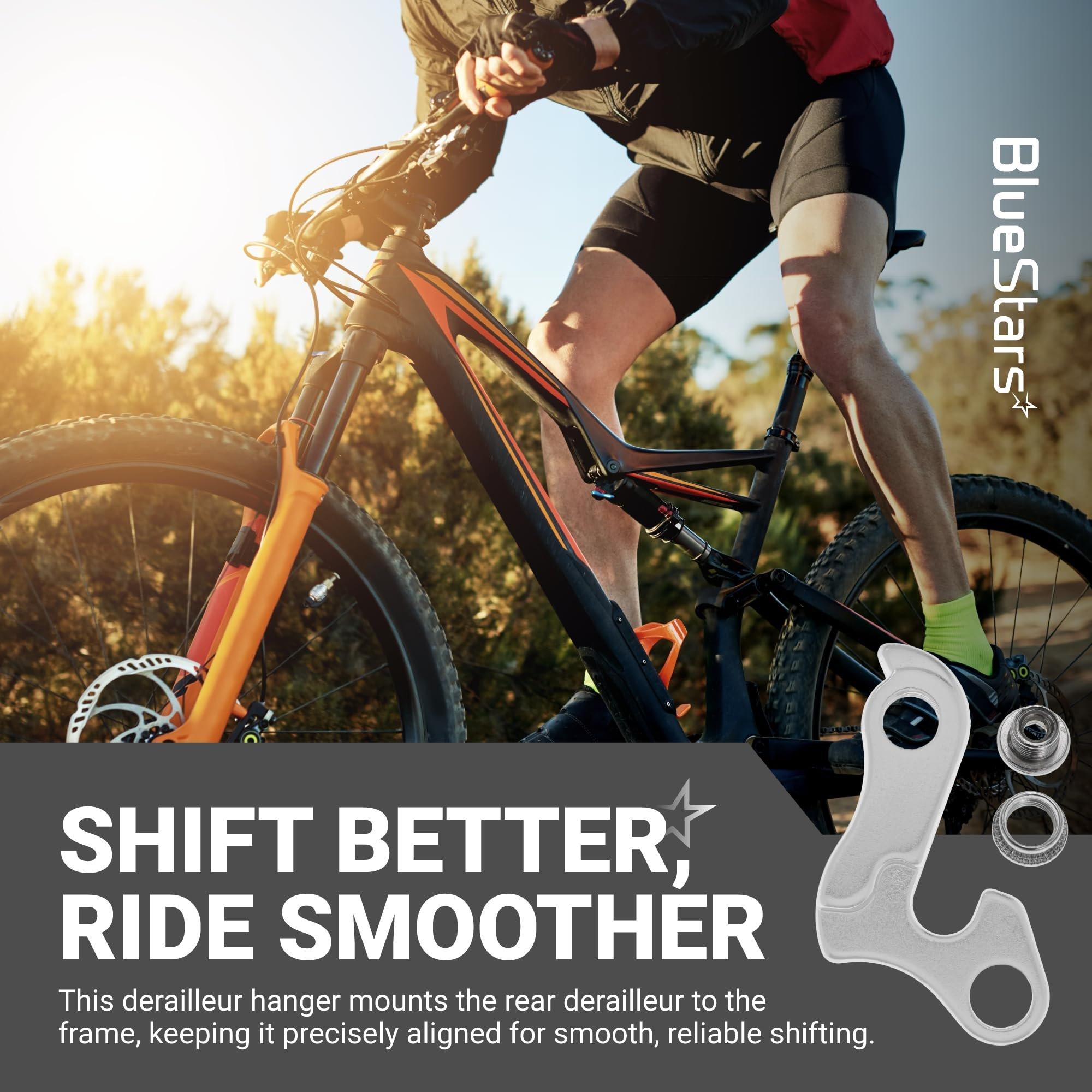 [Lifetime Warranty] Bicycle Bike Derailleur Hanger Derailleur Bracket Bike Tail Hook Frame Gear Tail Hook Aluminium Alloy Mountain Rear - for Cyclocross, Mountain, Road Racing Bike - Pack of 2 image 6