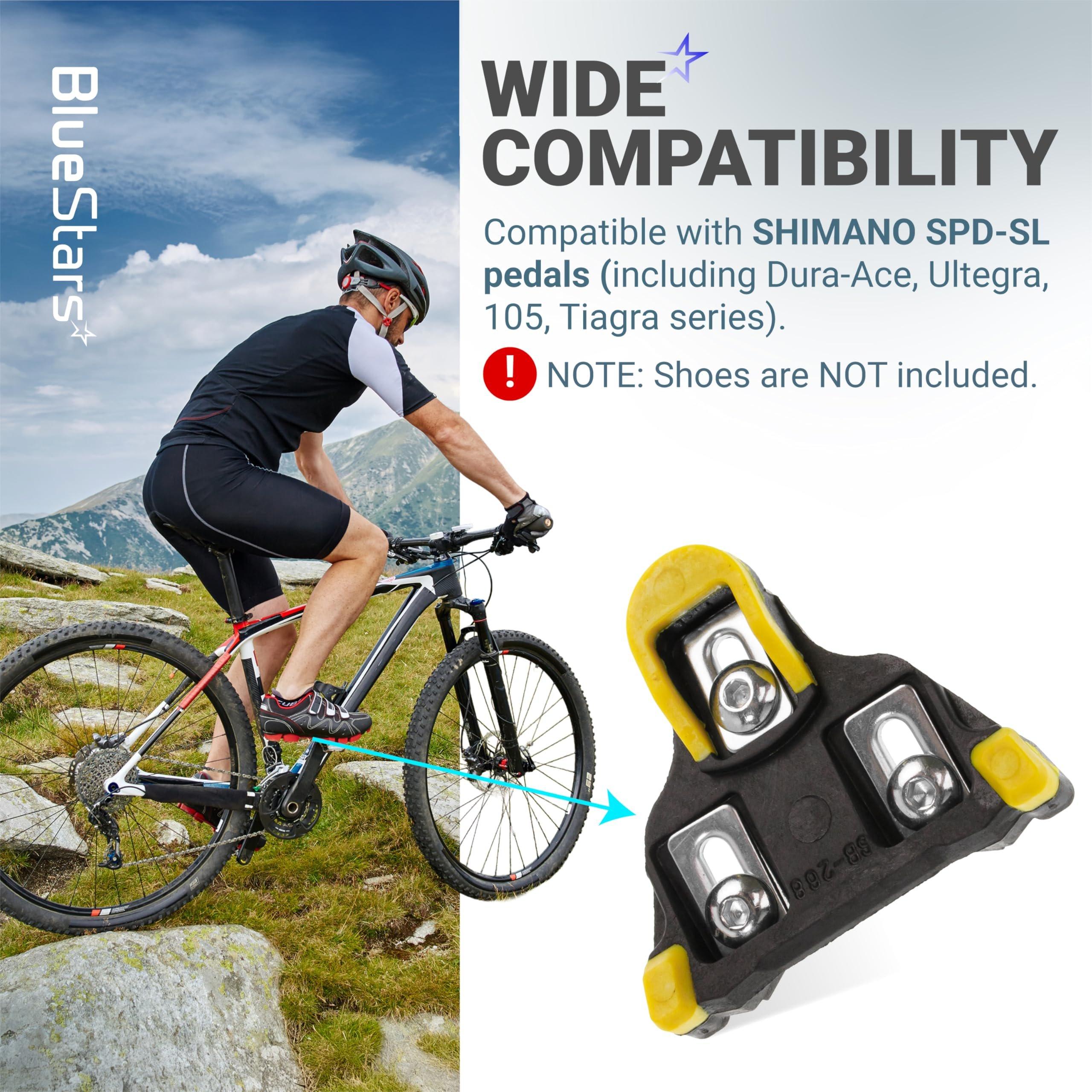 [Lifetime Warranty] Bike Cleats - Compatible with Shimano SPD-SL Pedals - 6-Degree Float Cleat for Cycling Shoes Suitable for Spinning Indoor Cycling Mountain Biking Outdoor Road Cycling - Pack of 2 image 6