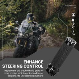 [Lifetime Warranty] 1-Inch Handlebar Hand Grips, Non-Slip and Durable - Compatible with Harley Dyna, Sportster 883 1200, Road Glide, Softail, Street Glide, Tour Glide thumbnail 3