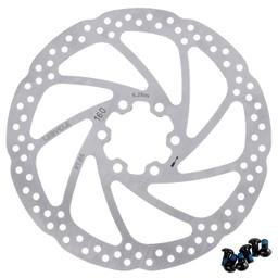 [Lifetime Warranty] 160mm Disc Brake Rotor Stainless Steel Bike Disc Brake Rotor with 6 Bolts - Fit for Road Bike Mountain Bike MTB BMX thumbnail 0