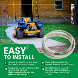 [Lifetime Warranty] 041-1560-00 Deck Belt - for 54-inch Deck Bad Boy MZ Magnum ZT Elite Maverick HD CZT Magnum Series 54" Zero Turn Mowers - Replaces 041156000 | 5/8" x 155.6" thumbnail 9