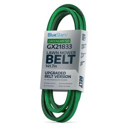 [Lifetime Warranty] [Upgraded Grip120] GX21833 Mower Deck Belt - Fits 48 Inch Deck J-Deere 145 D140 D150 D155 D160 L120 L130 LA130 LA140 LA145 LA155 LA165 Z200 Z255 Z300 Z355E GX20571 | 1/2" x 141.7" thumbnail 0