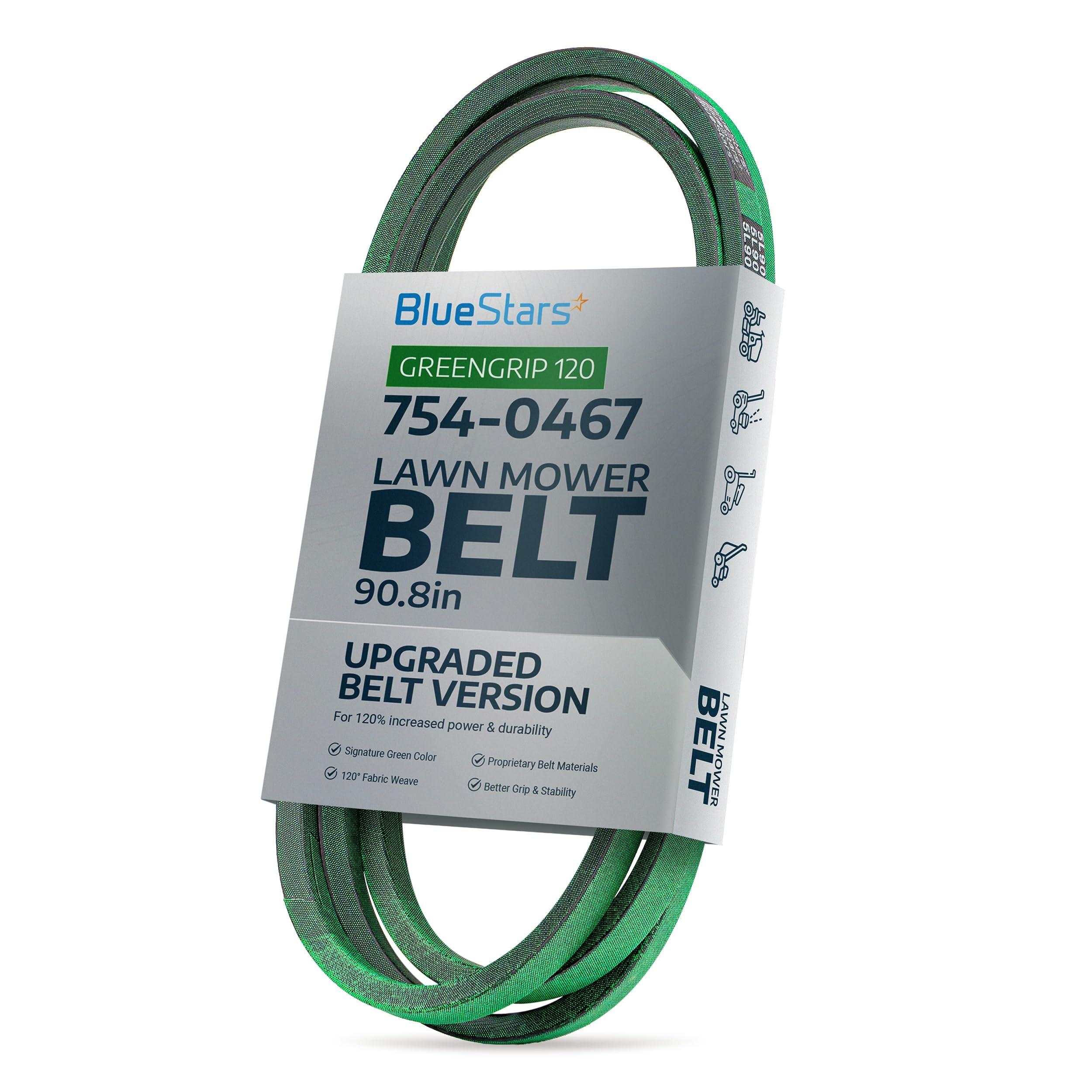 [Upgraded Grip120] BlueStars 954-0467A Lower Drive Belt - for MTD Cub Cadet LTX 1040 Troy Bilt Bronco Toro 112-0301 LX460 Craftsman Lawn Mowers - Replaces 954-0467 754-0467 Aramid Cord 5/8" x 90.8" image 0