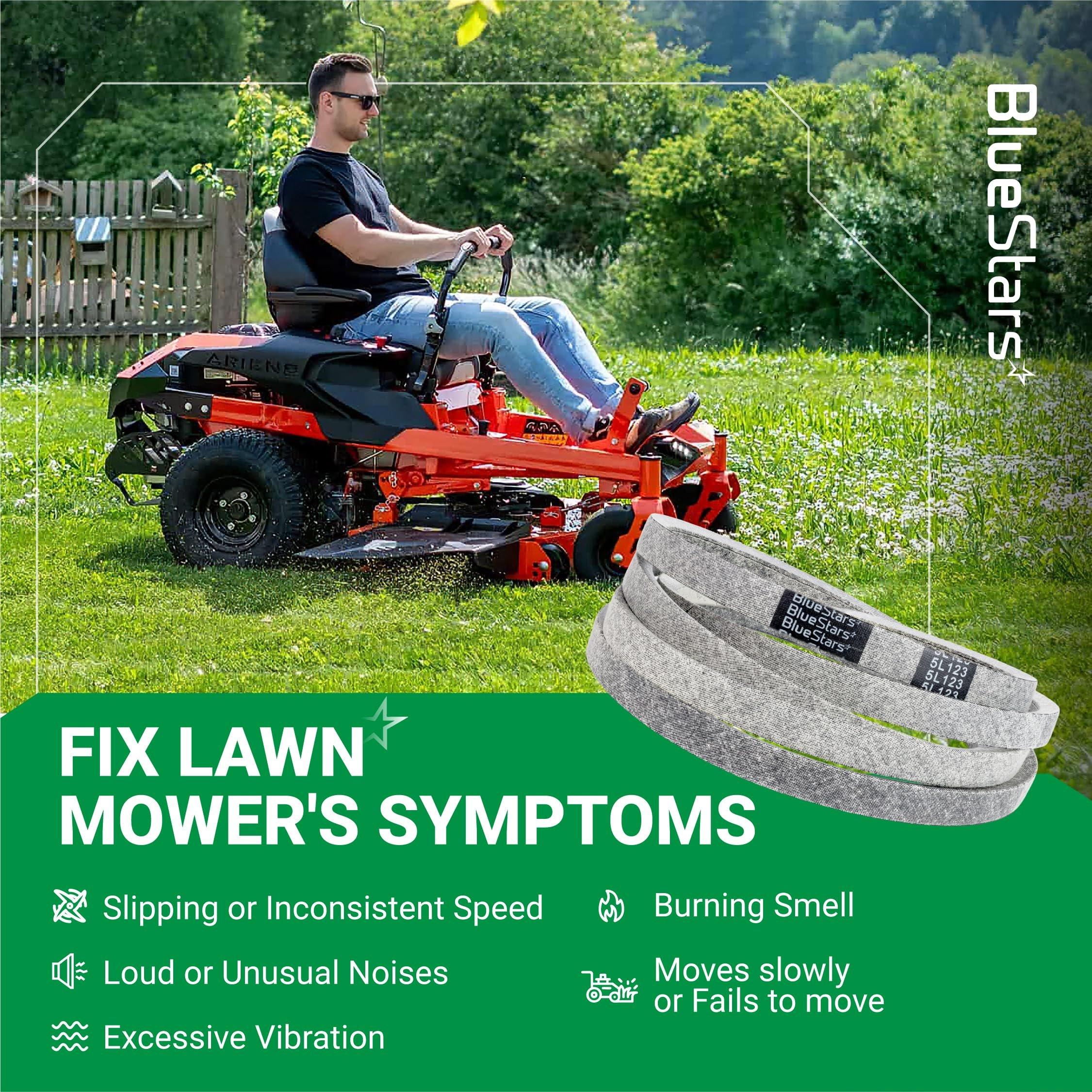 [Lifetime Warranty] 539117245 Deck Belt Replacement for 46 inch Deck Husqvarna Z246 RZ4623 RZ46i RZ4619 RZ4621 Zero-Turn Mowers - Replaces John Deere M118756 | 5/8" x 123" image 6