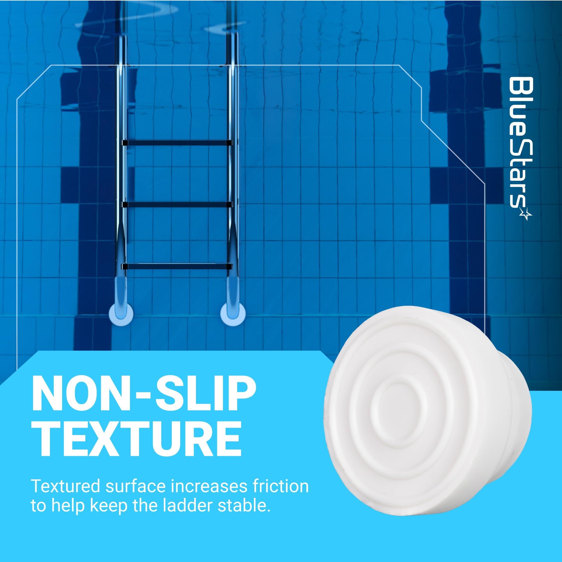 [Lifetime Warranty] Pool Ladder Bumpers for Inground Pool - Rubber Pool Ladder End Caps fit 1.9" Standard Tubing - White Inside Plug Protective Bumper Pool Step Covers, Inground Pool Ladder - Pack of 4 image 8
