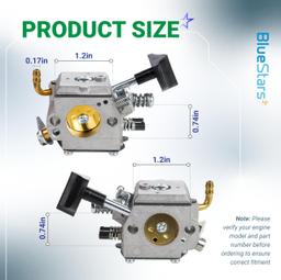 [Lifetime Warranty] BR420 BR340 Carburetor Kit - Compatible with Stihl BR340 BR380 BR400 BR420C BR320 SR320 SR340 SR380 SR400 SR420 Backpack Blower - Replace Stihl 4203-120-0601 thumbnail 3