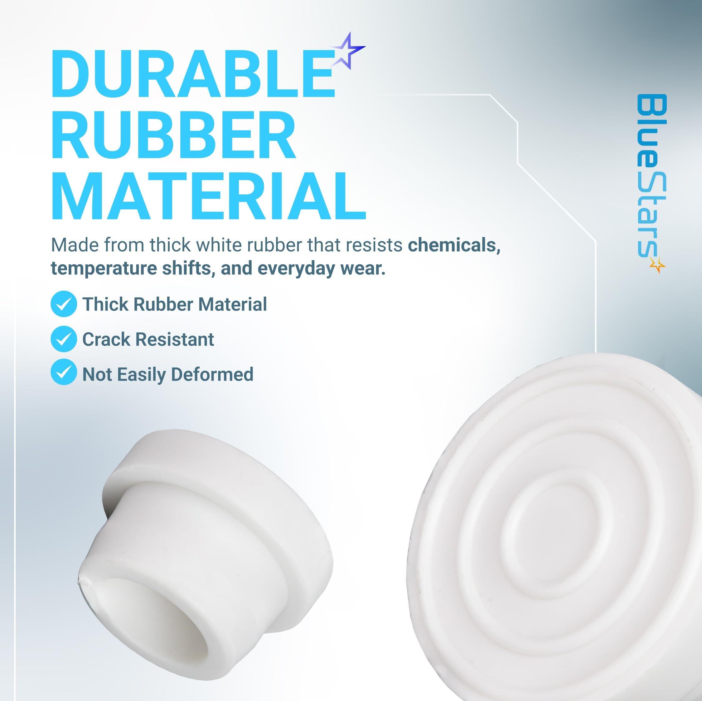 [Lifetime Warranty] Pool Ladder Bumpers for Inground Pool - Rubber Pool Ladder End Caps fit 1.9" Standard Tubing - White Inside Plug Protective Bumper Pool Step Covers, Inground Pool Ladder - Pack of 4 image 4