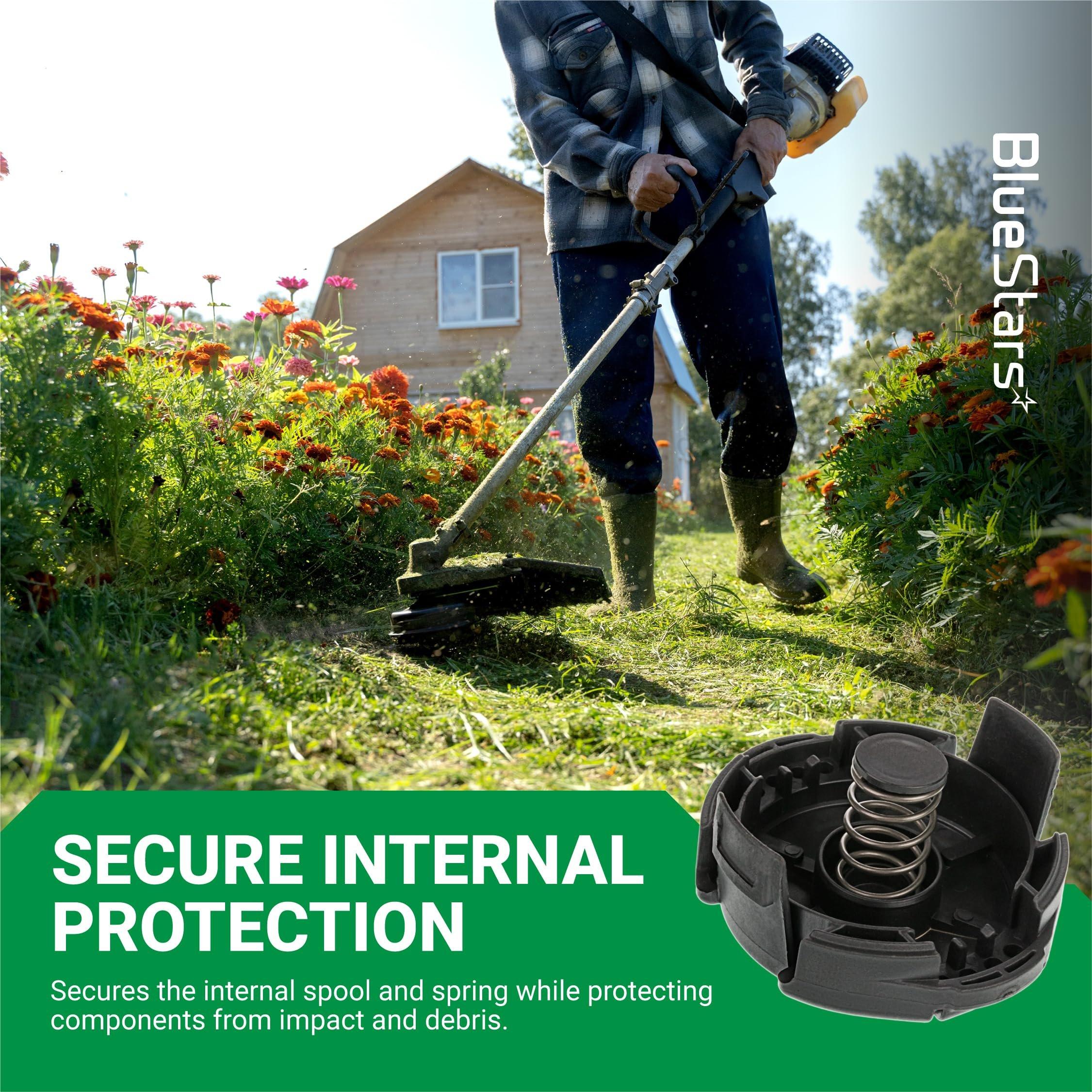 [Lifetime Warranty] Speed Feed 400 Trimmer Head Cap and Spring Kit - Compatible with Echo Weed Eater Head SRM-225 SRM-230 PAS-225 String Trimmer Echo Trimmer Parts X472000070 - Pack of 4 image 7