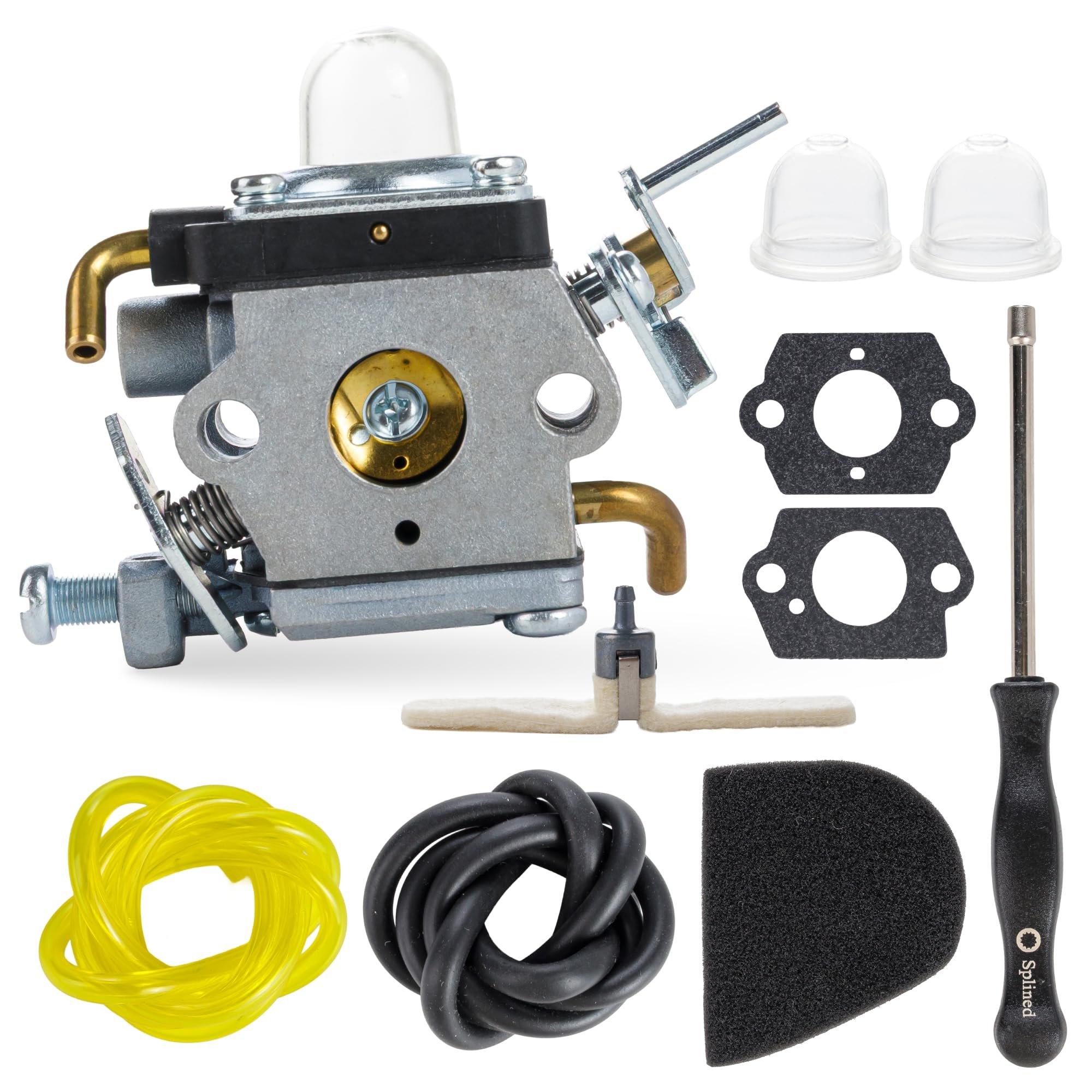 [Lifetime Warranty] 574386701 Carburetor - Compatible with Husqvarna 122LK 122LD 122LDX 122C WeedEater 2-Cycle 22cc Gas String Trimmer 581734301 with Adjustment Tool Air Fuel Filter image 0