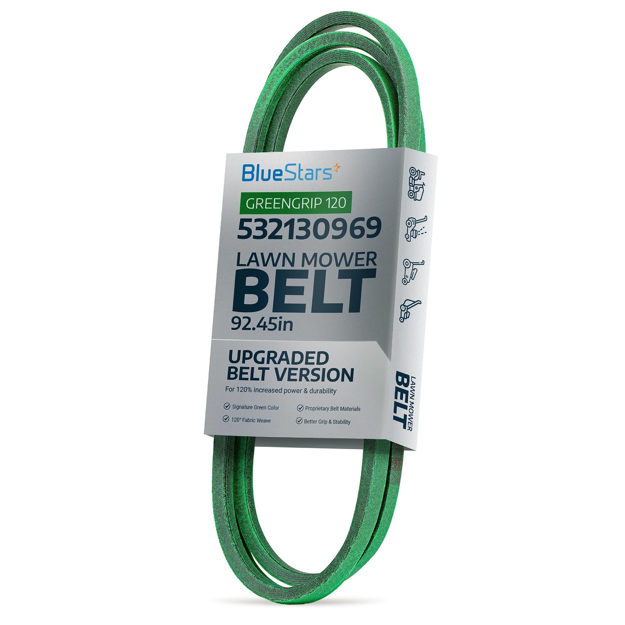 [Lifetime Warranty] [Upgraded Grip120] 532130969 130969 Drive Belt - for Husqvarna YTH24K48 YTH2348 LGT2654 YTH22V46 LGT2554 Craftsman Poulan 592855201 584444701 532 13 09-69 21546080 | 92.45" image 0