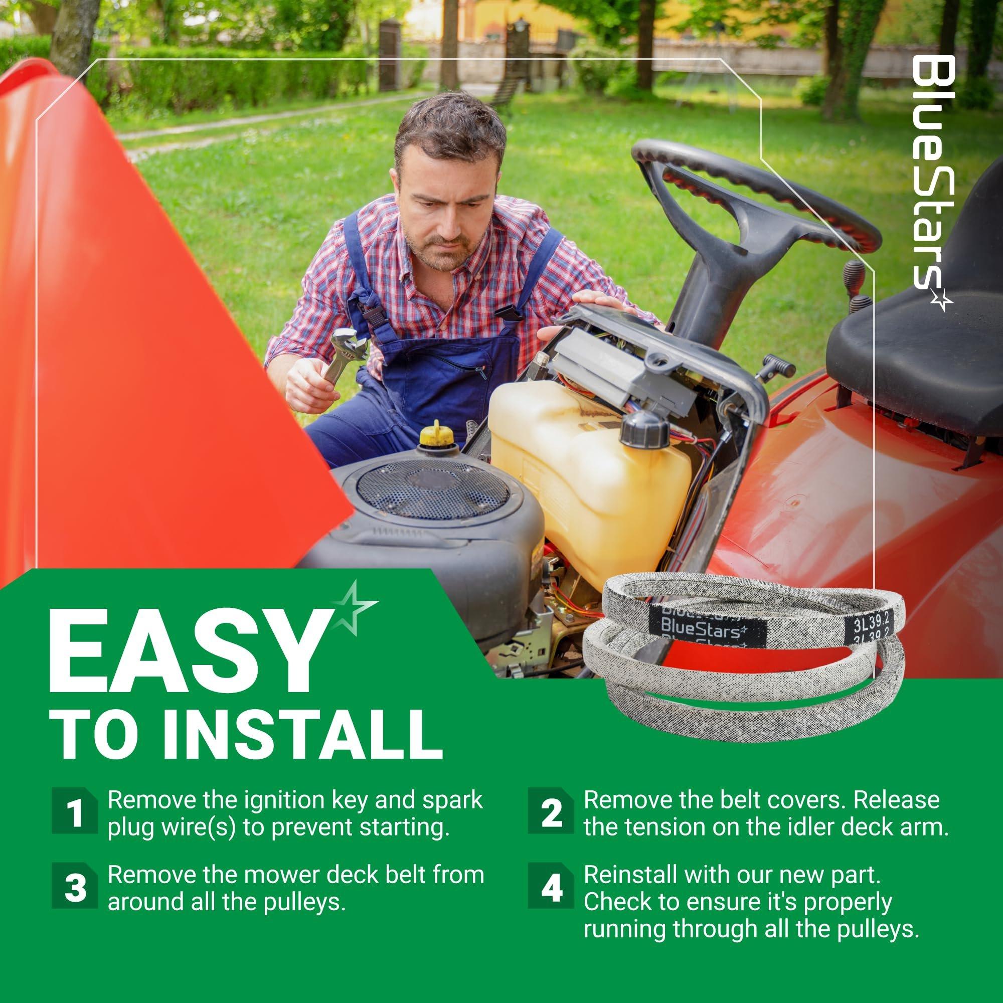 [Lifetime Warranty] 22431-VR8-N03 Drive Belt for Honda 21 Inch Walk-Behind Mowers HRN216 Series HRN216VKA HRN216VKAA HRN216VLA HRN216VLAA HRN216VYA Lawn Mower | 3/8" x 39.2" image 9