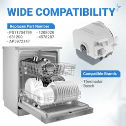 [Lifetime Warranty] 00631200 Dishwasher Drain Pump Motor Assembly Compatible with Bosch Thermador Dishwasher - 631200 Dishwasher Replacement Part PS11704799 AP5972147 1208028 4578287 thumbnail 4