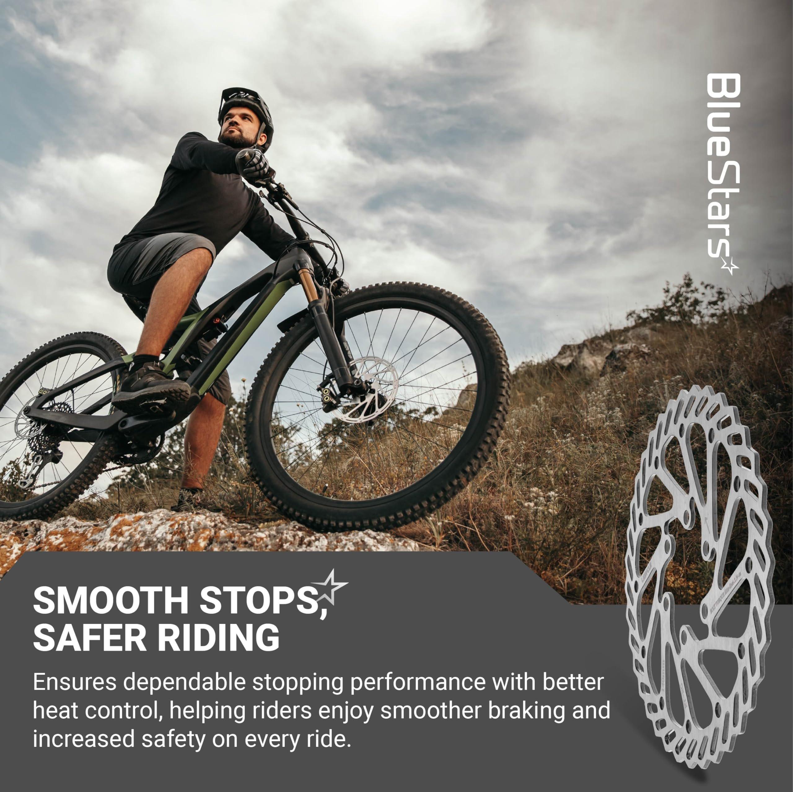 [Lifetime Warranty] 140mm Disc Brake Rotor Stainless Steel Bike Disc Brake Rotor with 6 Bolts - Fit for Road Bike Mountain Bike MTB BMX image 4