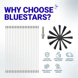 [Lifetime Warranty] 60-Feet Dryer Vent Cleaner Kit with Drill Attachment - Flexible Lint Remover Brush, Extends Up to 60 ft, Works with or Without Power Drill thumbnail 7