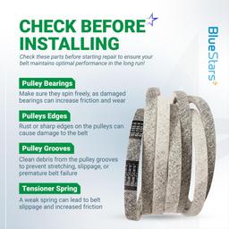 [Lifetime Warranty] 041-1560-00 Deck Belt - for 54-inch Deck Bad Boy MZ Magnum ZT Elite Maverick HD CZT Magnum Series 54" Zero Turn Mowers - Replaces 041156000 | 5/8" x 155.6" thumbnail 8