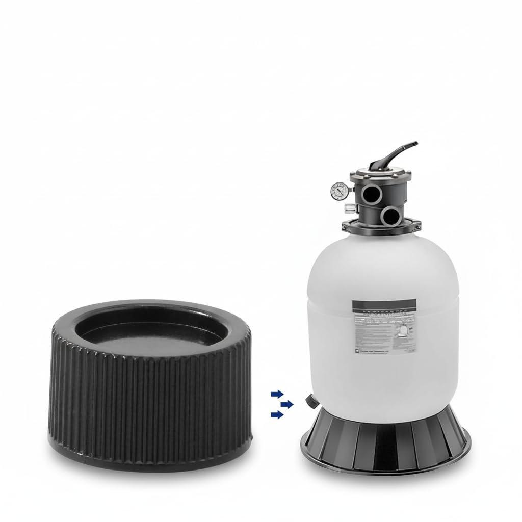 [Lifetime Warranty] SX180HG Pool Sand Filter Drain Cap and Gasket - Compatible with Hayward Pro Series Sand Filter Models S140T, S144T, S164T, S166T, S180T, S210T - Replacement Drain Cap Kit - Pack of 2 image 2