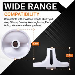 [Lifetime Warranty] 131965300 Dryer Timer Knob Replacement - Compatible with Frigi.daire Electrolux Dryers - Replaces 131666601 131666604 131666606 - Pack of 4 thumbnail 1