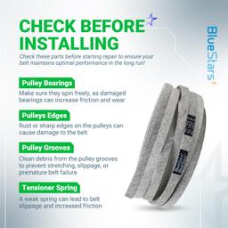 [Lifetime Warranty] 754-04240 954-04240 Mower Deck Belt - for 50” Deck Cub Cadet LTX 1050 LTX1050VT SLTX1050 MTD Craftsman | 162.9" x 0.5" thumbnail 6