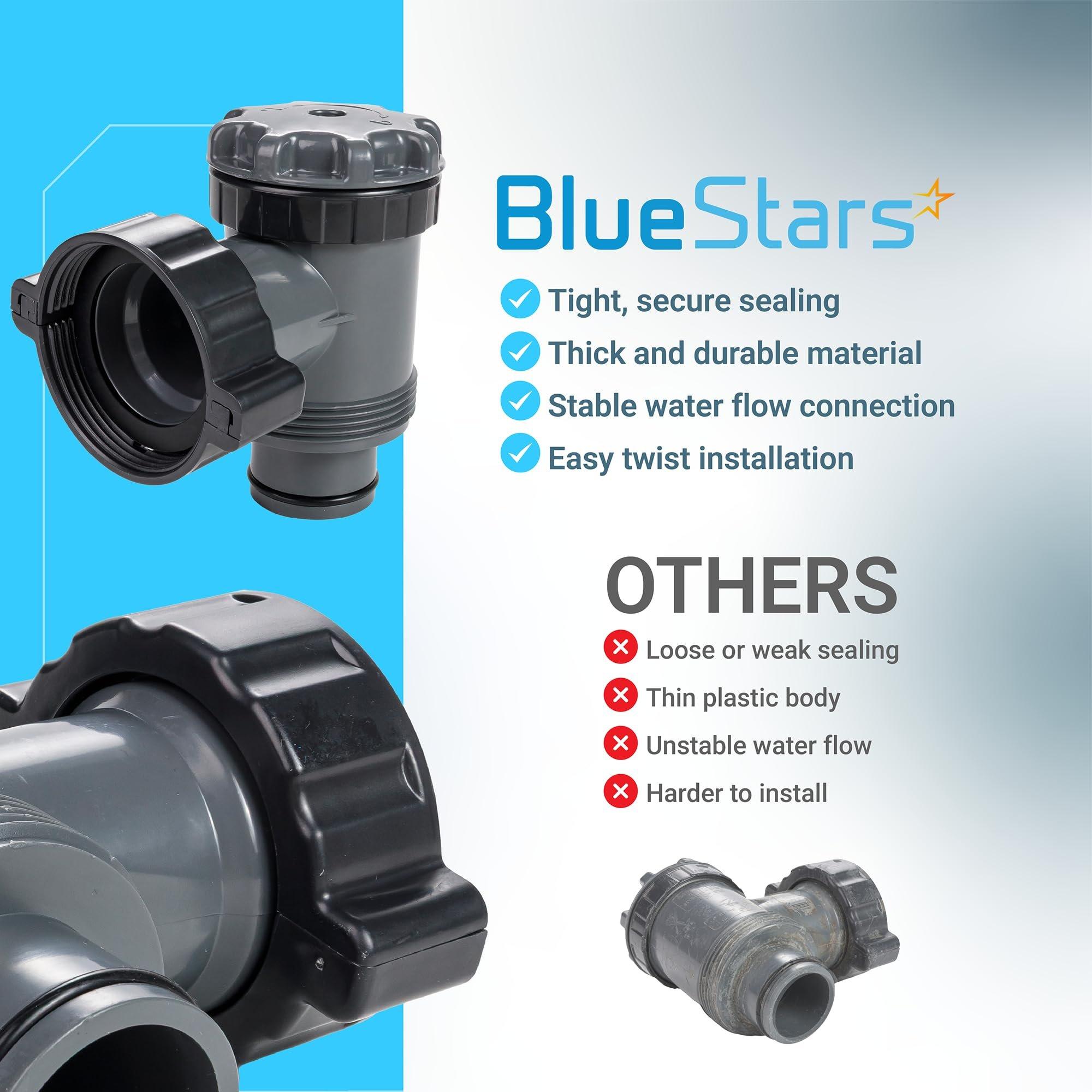 [Lifetime Warranty] Plunger Valve for Intex Pool, 38mm Pool Pump Plunger Valve Connection, 1.5 Inch On Off 1 1/2" Above Ground Filter Replacement, 1.5" Hose Support, Fits 1500 2500 4000 GPH Drain Pump image 7