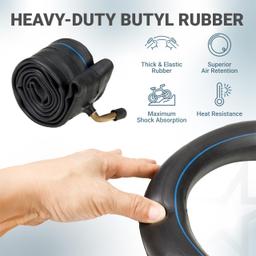 [Lifetime Warranty] 12/12.5 x 1.75/2.25 Inner Tubes with Bent Valve - Heavy-Duty 2mm Butyl Rubber - Replacement for Electric Scooters E-Bike Bicycle Tires - Pack of 2 thumbnail 3