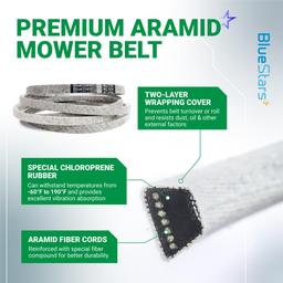 BlueStars 954-04045 Mower Deck Belt for 42-inch Cub Cadet LT1042 RZT42 Toro LX420 LX425 LX426 LX427 LX423 Troy Bilt Bronco MTD - Replaces 754-04045 490-501-M019 112-5800 | Aramid Cord | 1/2 x 109 thumbnail 5