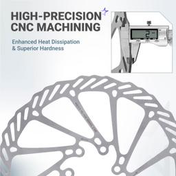 [Lifetime Warranty] 180mm Disc Brake Rotor Stainless Steel Bike Disc Brake Rotor with 6 Bolts - Fit for Road Bike Mountain Bike MTB BMX thumbnail 8