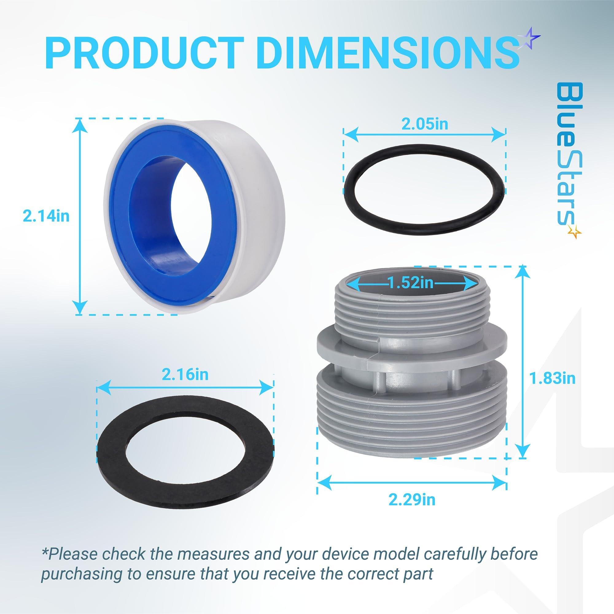 [Lifetime Warranty] 4560 Conversion Adapters Kit - Compatible with Intex Hayward Coleman, Filter Hose Conversion Kit 40mm to 1 1/2 Inch Pool Hose Adapter Fitting, Above Ground Pool Pump Connector - Pack of 4 image 1