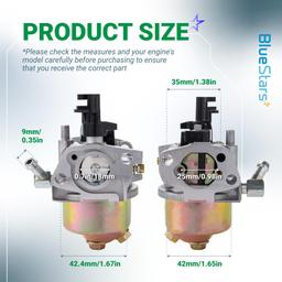 [Lifetime Warranty] 951-12785 Carburetor Kit - Compatible with Troy Bilt Tiller Super Bronco Rototiller 208cc Cub Cadet RT65 751-12785 C46540 46515 Generator Troy Bilt OHV 208CC 212CC Engine Parts thumbnail 3