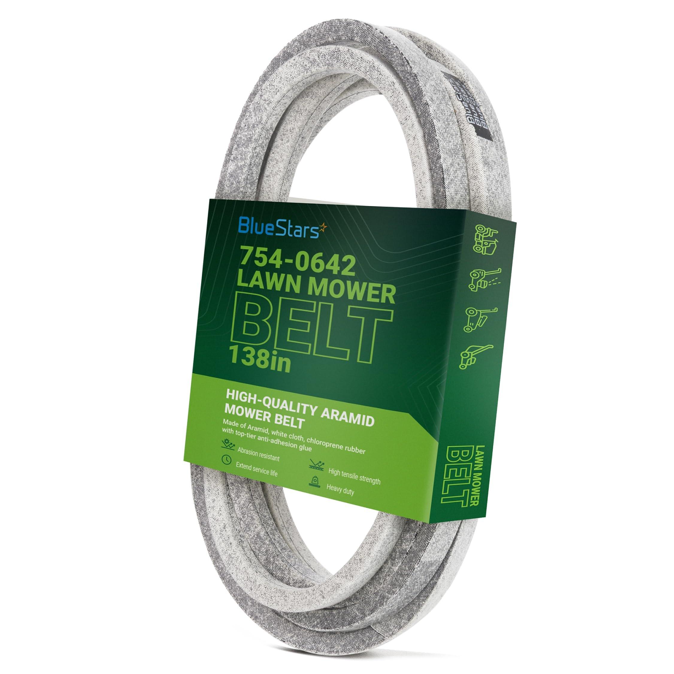 [Lifetime Warranty] 754-0642 Deck Belt - for 54-inch Deck Cub Cadet GT1554 LT1554 SLTX1054 SLT1554 LGT1054 MTD Troy-Bilt Toro - Replace 954-0642 112-0933 784322 Lawn Mower | 5/8” x 138” image 0