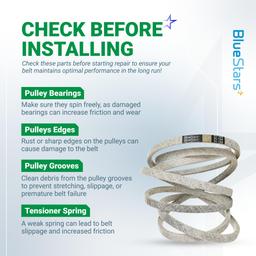 [Lifetime Warranty] 041-1650-00 Deck Belt Replacement - for Bad Boy 60-inch Deck ZT Pup Lightning ZT Elite AOS Diesel CZT Elite Maverick 54-inch Outlaw Mower | 168" thumbnail 8