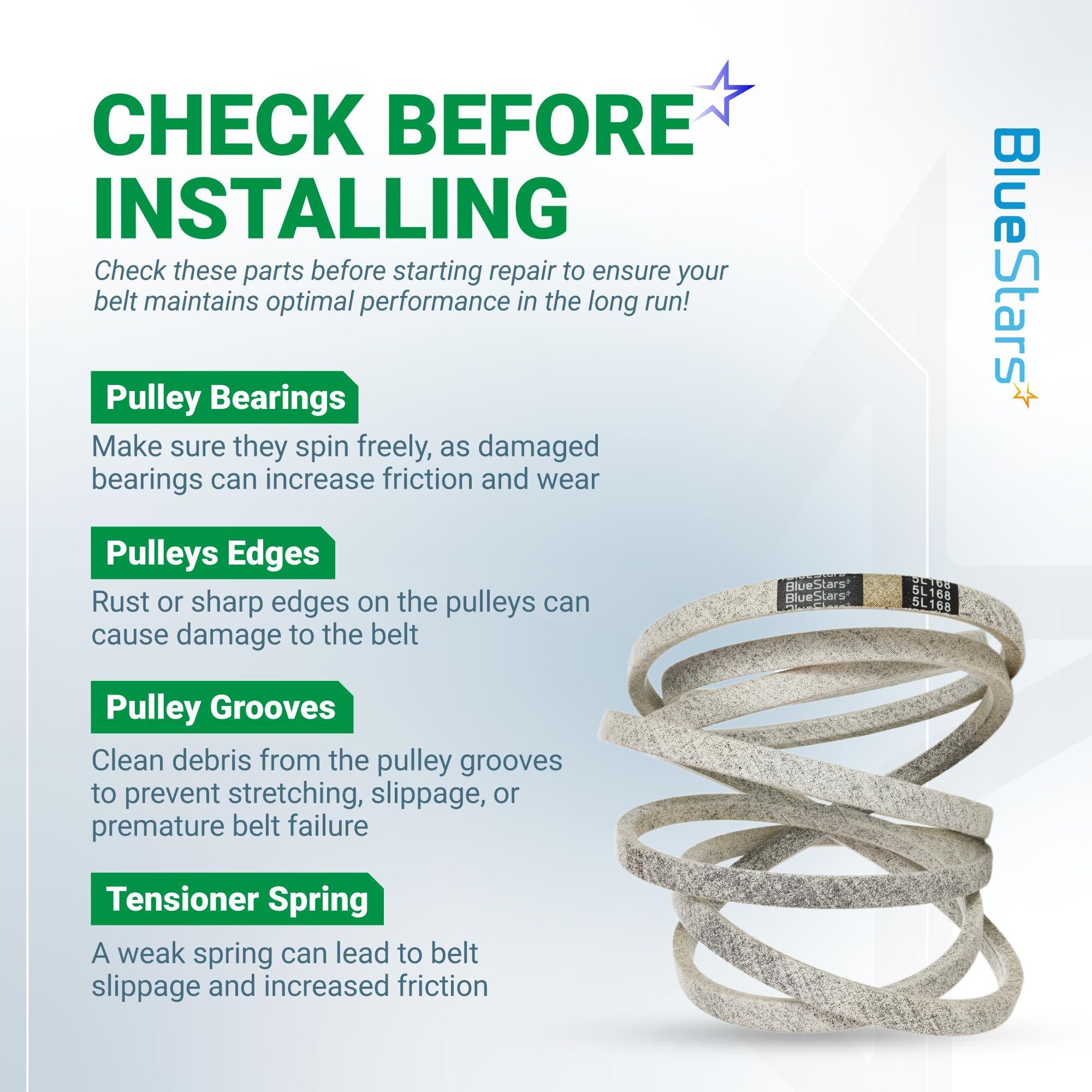 [Lifetime Warranty] 041-1650-00 Deck Belt Replacement - for Bad Boy 60-inch Deck ZT Pup Lightning ZT Elite AOS Diesel CZT Elite Maverick 54-inch Outlaw Mower | 168" image 8