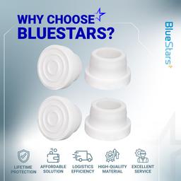 [Lifetime Warranty] Pool Ladder Bumpers for Inground Pool - Rubber Pool Ladder End Caps fit 1.9" Standard Tubing - White Inside Plug Protective Bumper Pool Step Covers, Inground Pool Ladder - Pack of 4 thumbnail 9