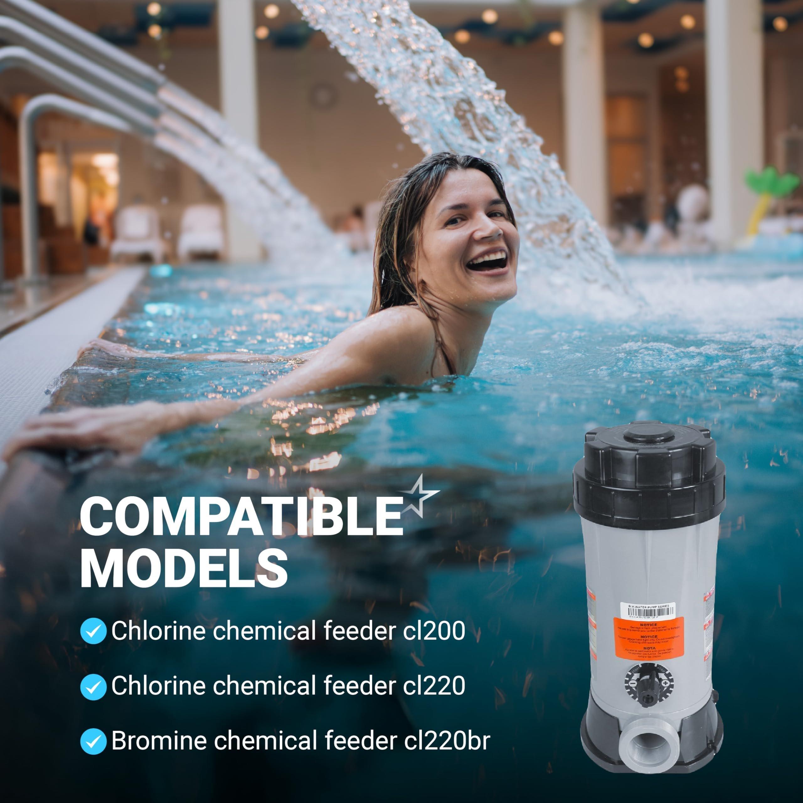 [Lifetime Warranty] Chlorinator Cover - Compatible with Hayward Cl200 CL220 Automatic Chlorinator Feeder - Made of Heavy-Duty ABS Plastic image 5