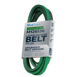 [Upgraded Grip120] BlueStars M126536 Mower Deck Belt for 38" and 42C Deck J-Deere LT133 LT150 LT155 LT160 LT166 LT180 Cub Cadet Lawn Mowers - Replaces 01005375 01005375P Aramid Cord 1/2" x 114.2" thumbnail 0