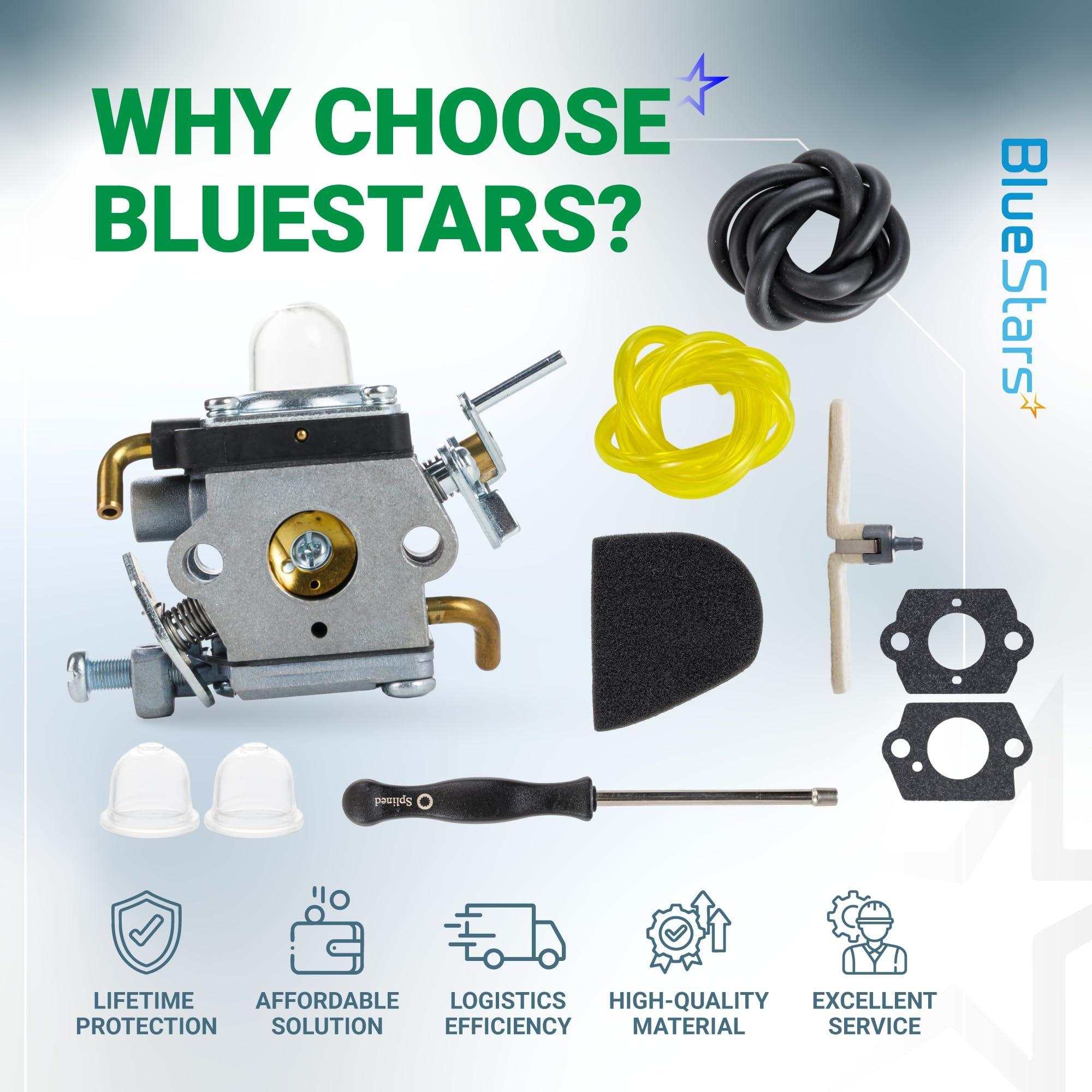 [Lifetime Warranty] 574386701 Carburetor - Compatible with Husqvarna 122LK 122LD 122LDX 122C WeedEater 2-Cycle 22cc Gas String Trimmer 581734301 with Adjustment Tool Air Fuel Filter image 9