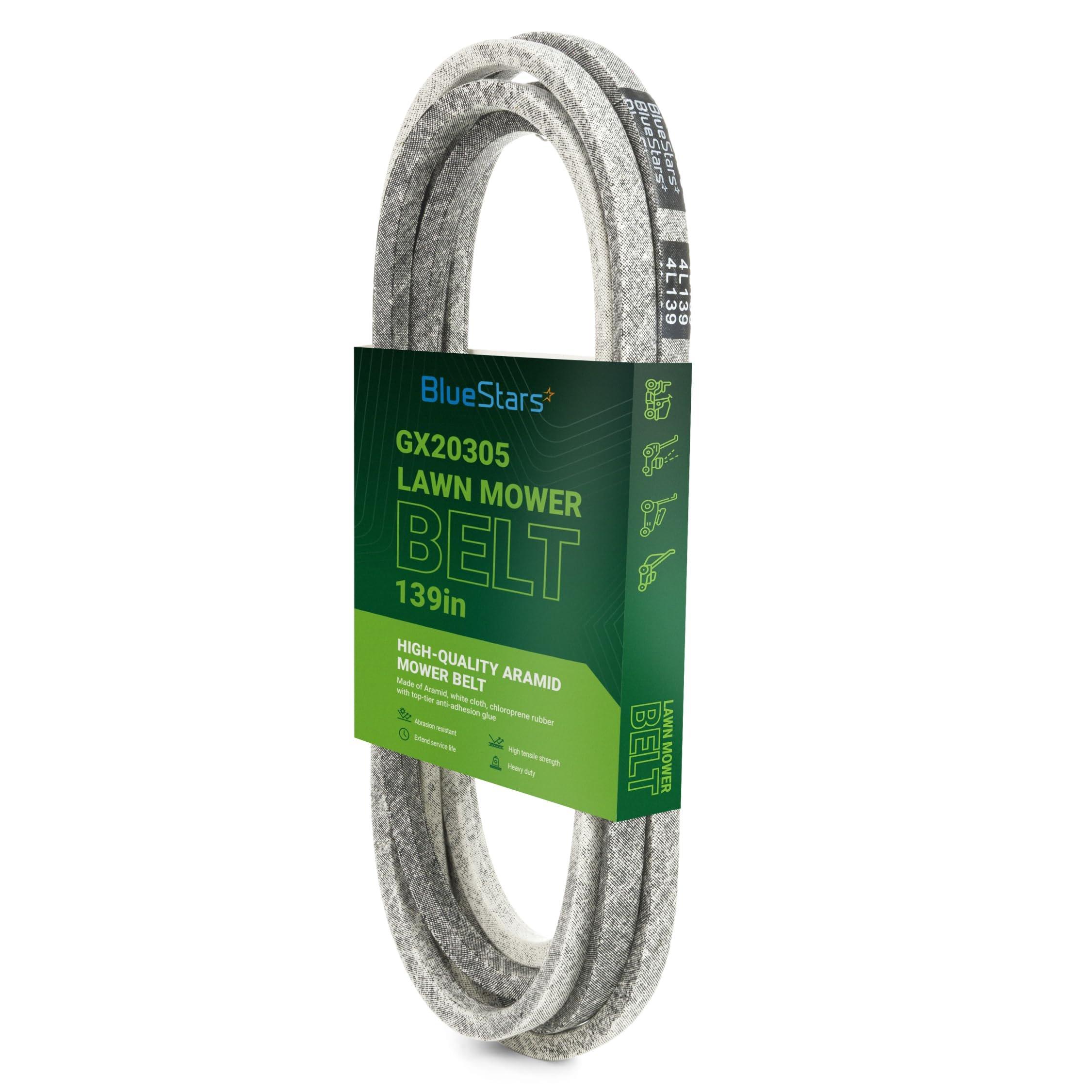 [Lifetime Warranty] GX20305 Mower Deck Belt Replacement - for 48-inch Deck John Deere L130 L120 GY20571 Scotts L2548 L2048 - Replaces GX20305 GY20571 | 1/2" x 139" image 0