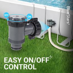 [Lifetime Warranty] Plunger Valve for Intex Pool, 38mm Pool Pump Plunger Valve Connection, 1.5 Inch On Off 1 1/2" Above Ground Filter Replacement, 1.5" Hose Support, Fits 1500 2500 4000 GPH Drain Pump thumbnail 6