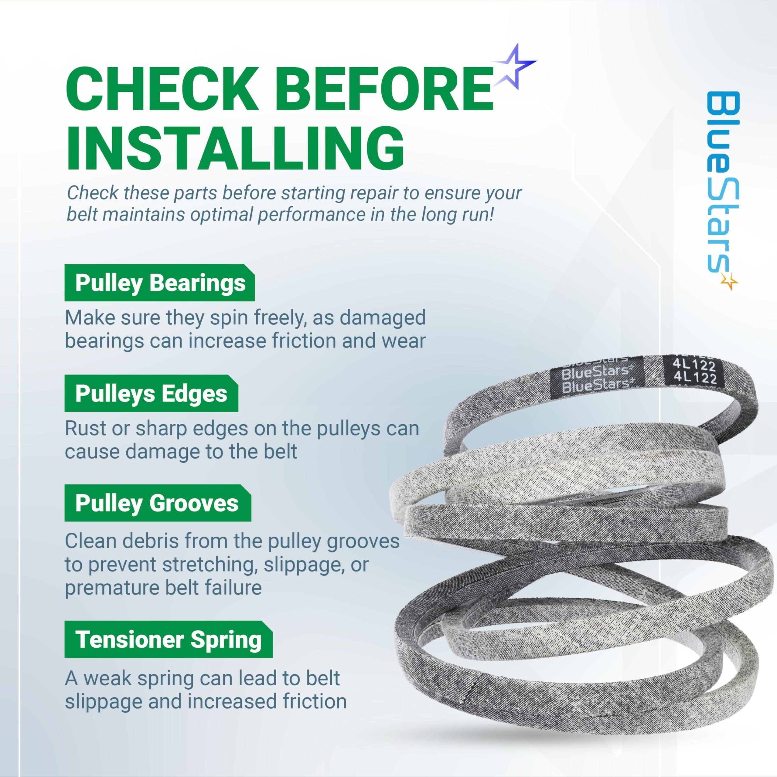 [Lifetime Warranty] 954-04153 Deck Belt - for 46-inch Cub Cadet LT1045 LT1046 i1046 Z-Force S46 - Replaces 754-04153 954-04153A 754-04153A OCC-754-04153 Lawn Mower | 1/2” x 122” image 8