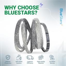 [Lifetime Warranty] 954-04153 Deck Belt - for 46-inch Cub Cadet LT1045 LT1046 i1046 Z-Force S46 - Replaces 754-04153 954-04153A 754-04153A OCC-754-04153 Lawn Mower | 1/2” x 122” thumbnail 10