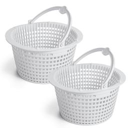 [Lifetime Warranty] SPX1091C Skimmer Basket with Handle for Hayward Automatic Skimmers SP1091WM SP1091LX, Dyna-Skim Pool Filter Strainer Basket Replacement, fits Pentair HydroSkim 513330 - Pack of 2 thumbnail 0