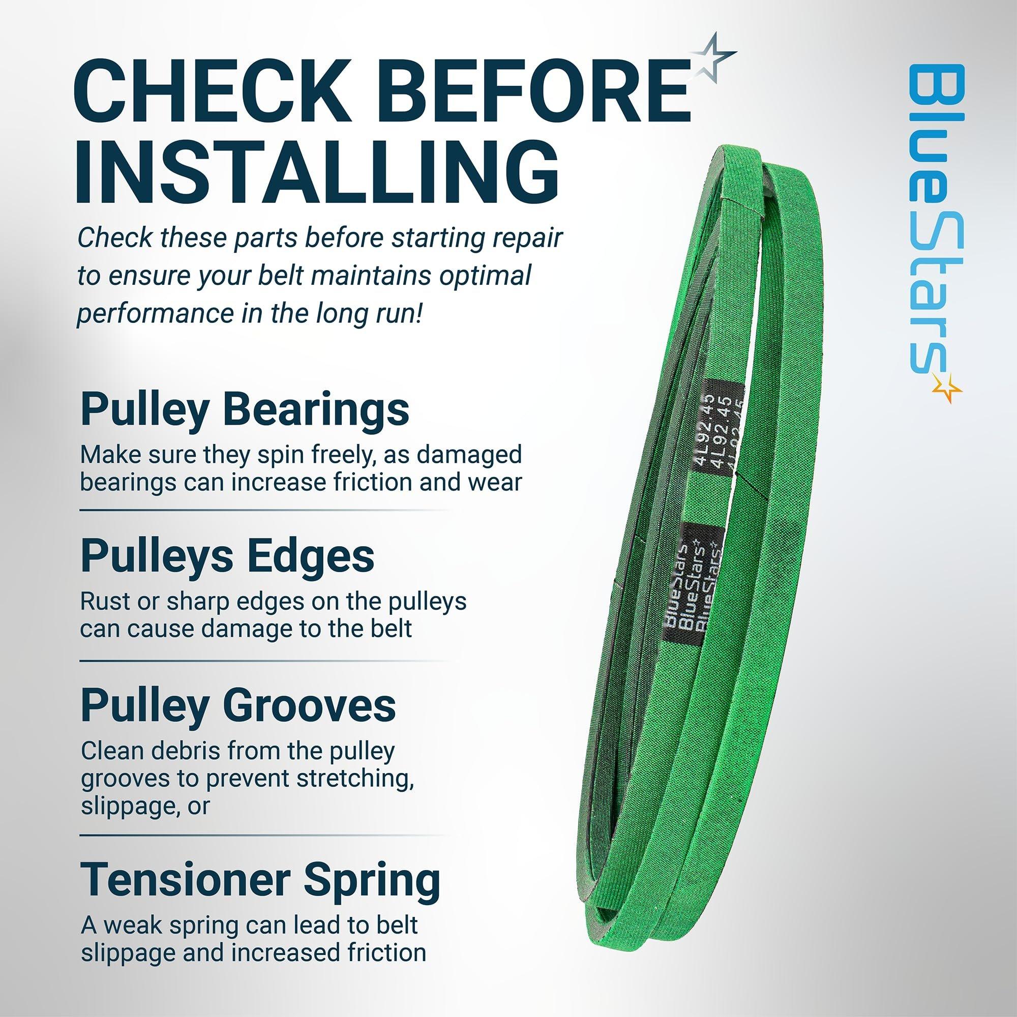[Lifetime Warranty] [Upgraded Grip120] 532130969 130969 Drive Belt - for Husqvarna YTH24K48 YTH2348 LGT2654 YTH22V46 LGT2554 Craftsman Poulan 592855201 584444701 532 13 09-69 21546080 | 92.45" image 8