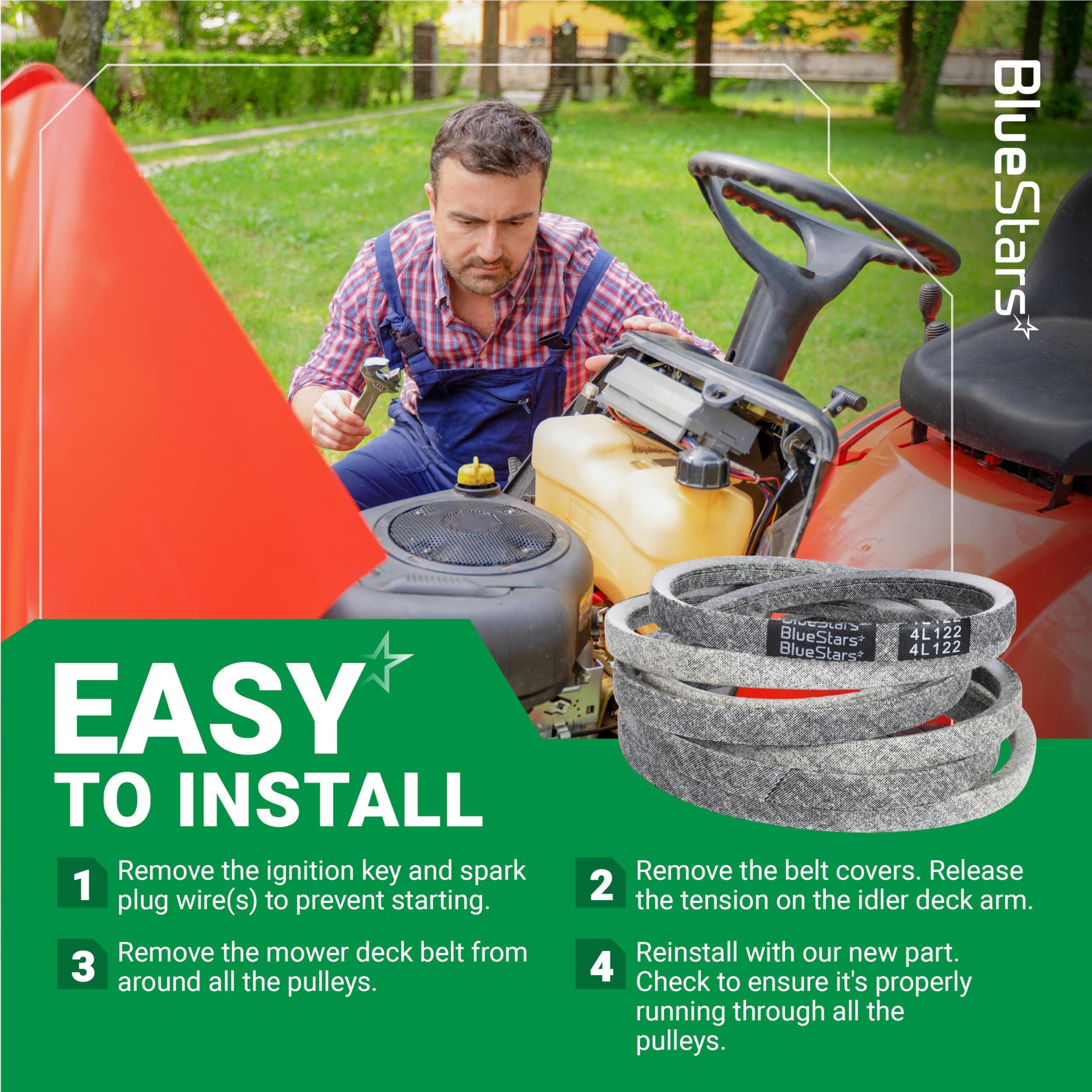 [Lifetime Warranty] 954-04153 Deck Belt - for 46-inch Cub Cadet LT1045 LT1046 i1046 Z-Force S46 - Replaces 754-04153 954-04153A 754-04153A OCC-754-04153 Lawn Mower | 1/2” x 122” image 9