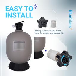 [Lifetime Warranty] SX180LA Pool Sand Filter Drain Cap Assembly - Compatible with Hayward SX180LA for Hayward Pro-Series and Pro-Series Plus Sand Filters S180T S210T S220T S230T S244T S311SX S311SXV S360SX thumbnail 5