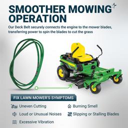 [Lifetime Warranty] [Upgraded Grip120] GX26422 Mower Deck Belt - Compatible with John Deere Z355E Z375R Z325E Z355R Z330M Z330R Z365R ZTrak Zero Turn Mowers | 1/2" x 145.65" thumbnail 8