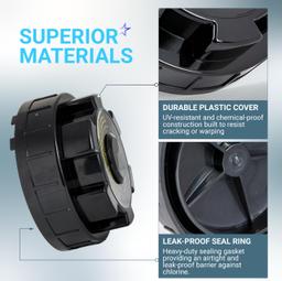 [Lifetime Warranty] Chlorinator Cover - Compatible with Hayward Cl200 CL220 Automatic Chlorinator Feeder - Made of Heavy-Duty ABS Plastic thumbnail 3