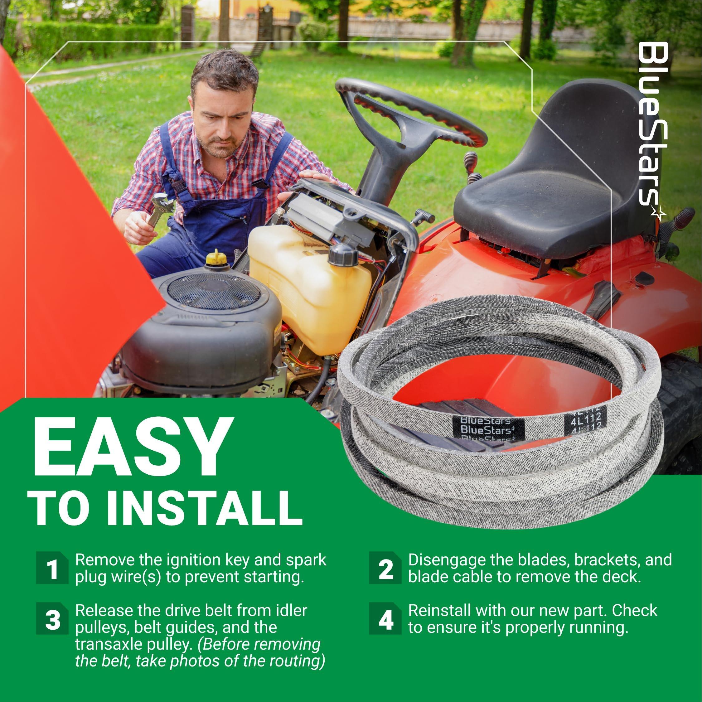 [Lifetime Warranty] 110-6871 Mower Deck Belt - for 42-inch Deck Toro TimeCutter Z4200 74360 74380 Z4220 74363 Z4235 74365 74366 Z4202 Lawn Boy 81270 Z3400HLX 1106871 Zero Turn Mower | 1/2" x 112" image 9