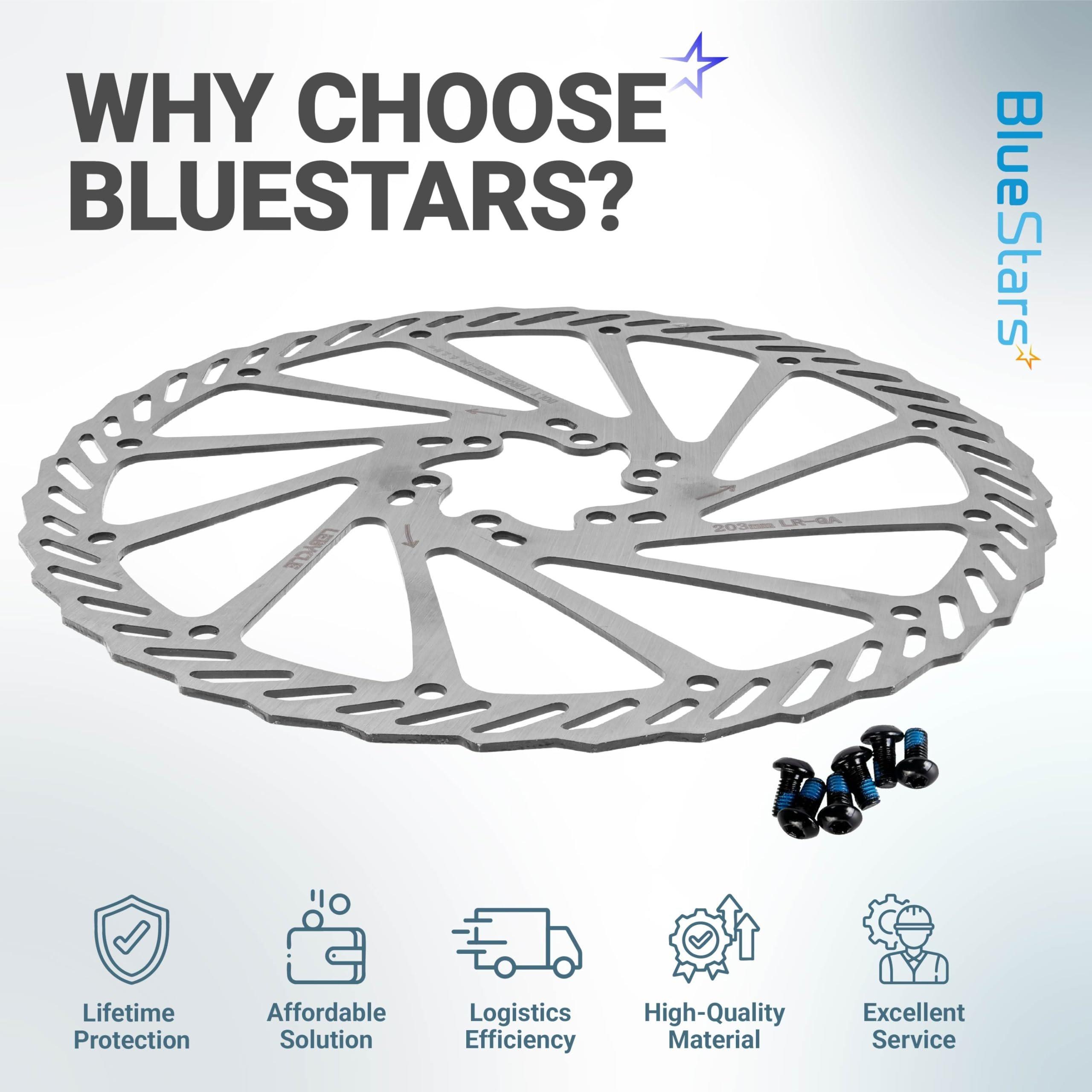 [Lifetime Warranty] 203mm Disc Brake Rotor Stainless Steel Bike Disc Brake Rotor with 6 Bolts - Fit for Road Bike Mountain Bike MTB BMX image 8